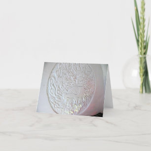 Carte De Remerciements Peacock Snow Sculpture, Hôtel de glace, Québec