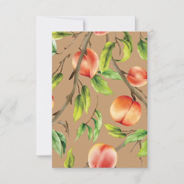 Carte De Remerciements Pêche sur l'arbre (Devant)