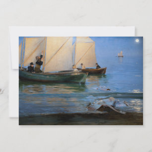 Carte De Remerciements Peder Severin Kroyer - Bateaux de pêche