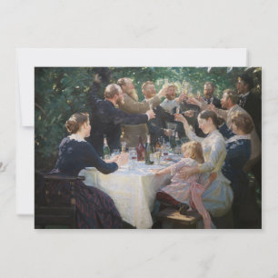 Carte De Remerciements Peder Severin Kroyer - Hip, Hip, Hurrah !