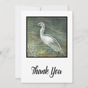 Carte De Remerciements Peinture D'Aiguille Dans L'Eau