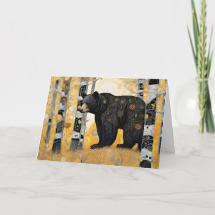 Carte De Remerciements Penser à vous mignon ours Hug