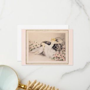 Carte De Remerciements Peonies, 1935 par Louis Icart