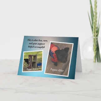 Carte de remerciements Pepper JCAPL