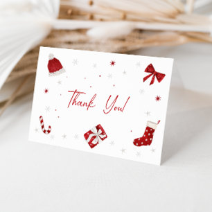 Carte De Remerciements Père Noël Baby Christmas Baby shower