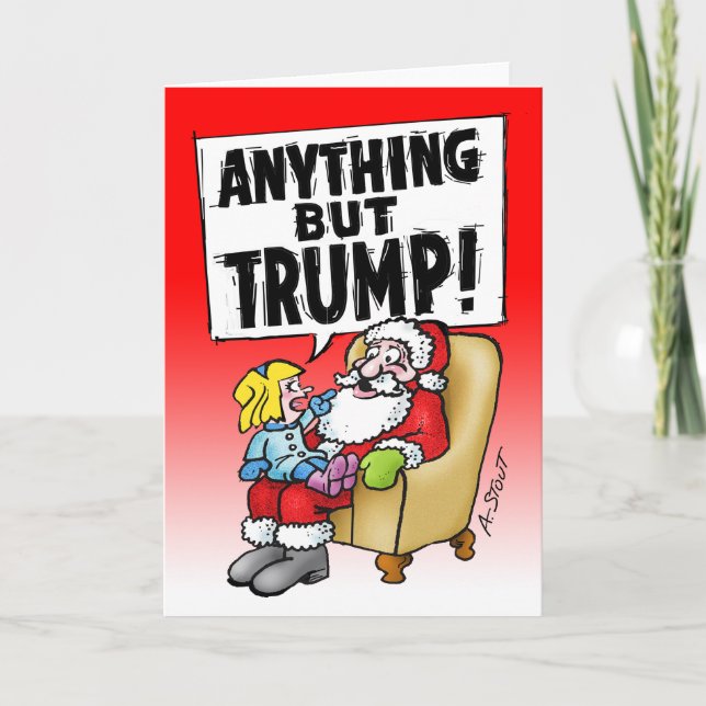 Carte De Remerciements Père Noël TRUMPS Trump ! -Carte de remerciements (Devant)