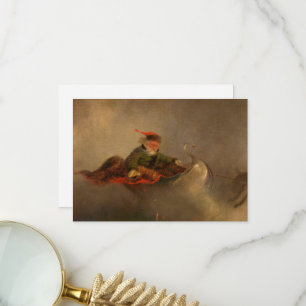Carte De Remerciements Père Noël, veille de Noël par William H. Beard