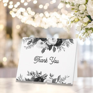 Carte De Remerciements Personalized Floral Wedding Thank You Notes