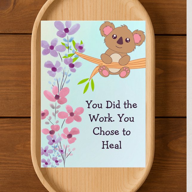 Carte De Remerciements Personalized Therapist Client Blue Pastel Floral (Créateur téléchargé)