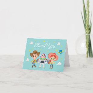 Carte De Remerciements Personnages d'histoire de jouets Anniversaire Merc