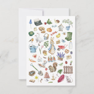 Carte De Remerciements personnalisation peter le lapin