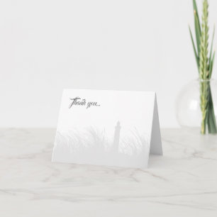 Carte De Remerciements Personnaliser Phare côtier/Carte de remerciements