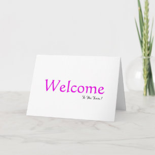 Carte De Remerciements Personnalized Simple Elegant Welcome