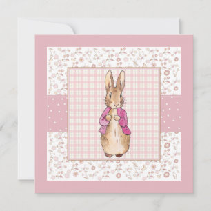 Carte De Remerciements Peter the Rabbit Check & Floral pattern