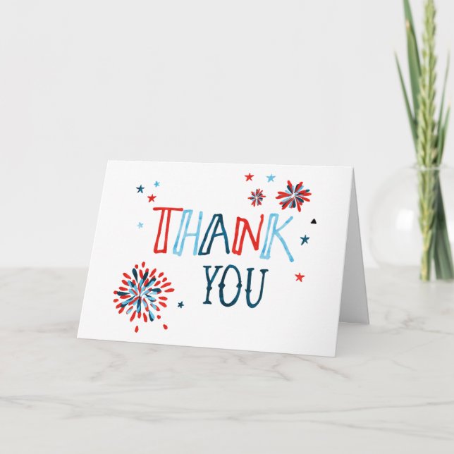 Carte De Remerciements Petit 4 juillet (Devant)