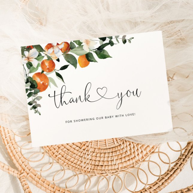 Carte de remerciements petit baby shower (Créateur téléchargé)