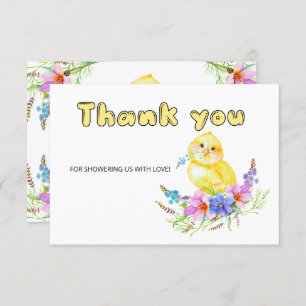 Carte de remerciements petit baby shower
