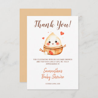 Carte De Remerciements Petit Baby shower d'aquarelle mignon