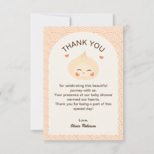 Carte De Remerciements Petit Baby shower de la somme de la valeur de base