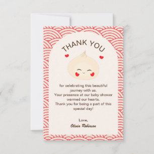 Carte De Remerciements Petit Baby shower de la somme de la valeur de base