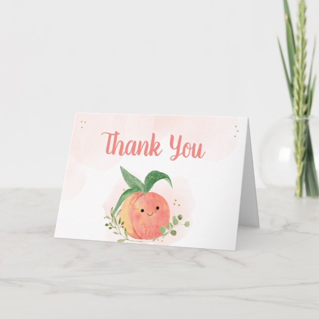 Carte De Remerciements Petit Baby shower doux (Devant)