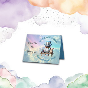 Carte De Remerciements Petit Baby shower Gentleman  
