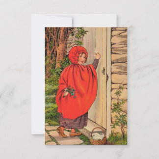 Carte De Remerciements Petit chaperon rouge Vintage