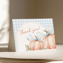 Petit Citrouille Gingham Bleu