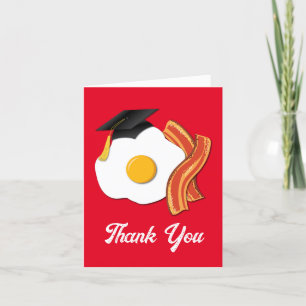 Carte De Remerciements Petit-déjeuner Brunch Graduation Party