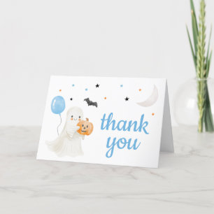 Carte De Remerciements Petit garçon Halloween Le petit garçon est presque