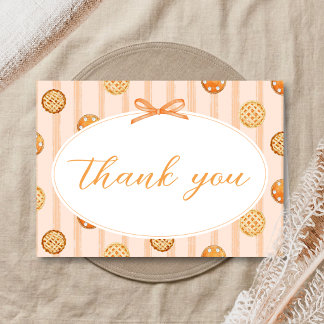 Carte De Remerciements Petite Douceur de Bébé Shower d'Automne