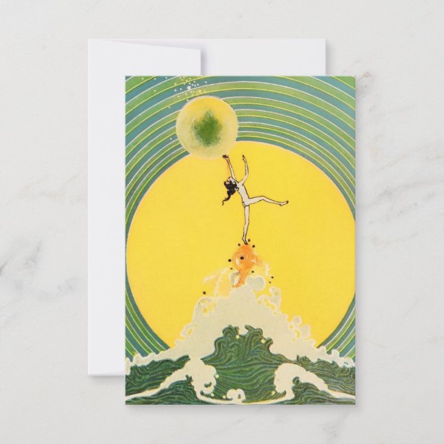 Carte De Remerciements "Petites chansons quand des bulles éclatent" par D (Devant)