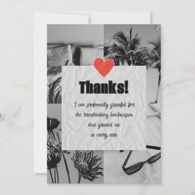 Carte de remerciements - Petites entreprises - (Devant)