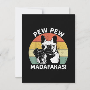 Carte De Remerciements Pew Pew Madafakas Crazy Pew