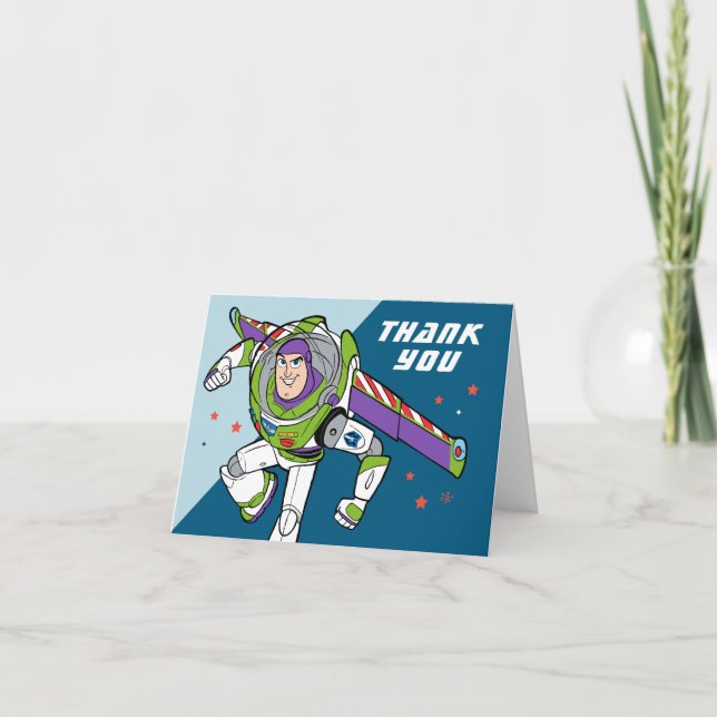 Carte De Remerciements Phare de Buzz | À l'infini et au-delà Anniversaire (Devant)