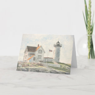 Carte De Remerciements Phare de Cape Neddick