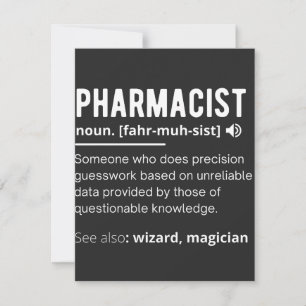 Carte De Remerciements pharmacien