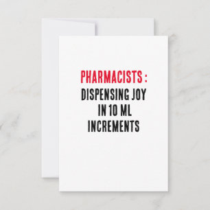 Carte De Remerciements Pharmaciens : Distribuer la joie par incréments de