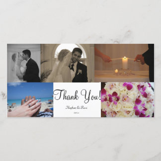 Carte de remerciements photo