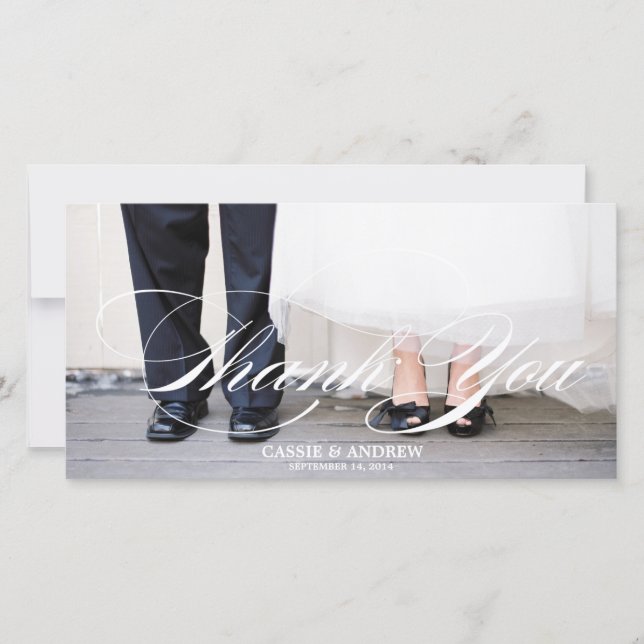 Carte de remerciements photo (Devant)