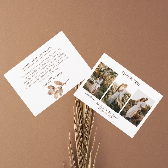 Carte de remerciements photo (Créateur téléchargé)