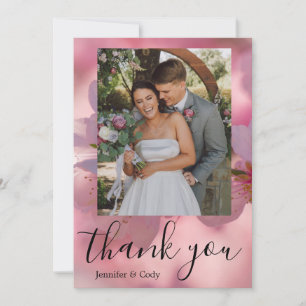 Carte de remerciements photo Cherry Blossom