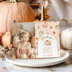 Carte de remerciements photo d'anniversaire petit 