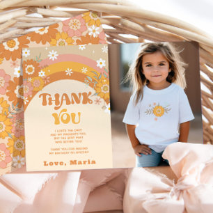 Carte de remerciements photo d'anniversaire super