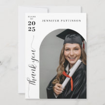 Photo d'arche de diplômé avec message personnalisé