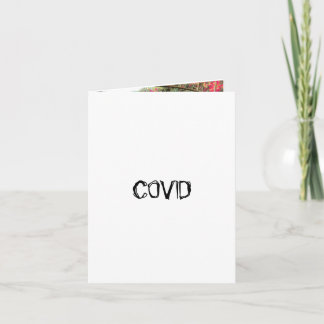 Carte De Remerciements photo de chiot optimiste et fantaisiste COVID nous