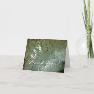 Carte De Remerciements Photo de la nature de dalles rocheuses couvertes d
