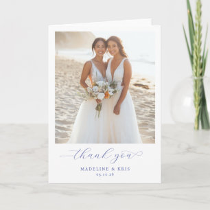 Carte De Remerciements Photo de plage romantique