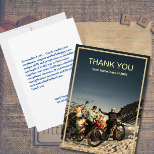 Carte de remerciements photo de travail d'équipe s