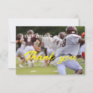 Carte de remerciements photo de travail d'équipe s